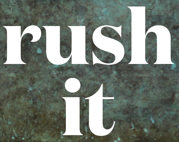 Rush Order Charge