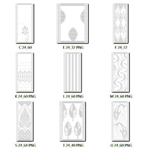 20 DIGITALE Ponskaarten F.I. breimachines 24 Brother Singer SVG voor Cricut