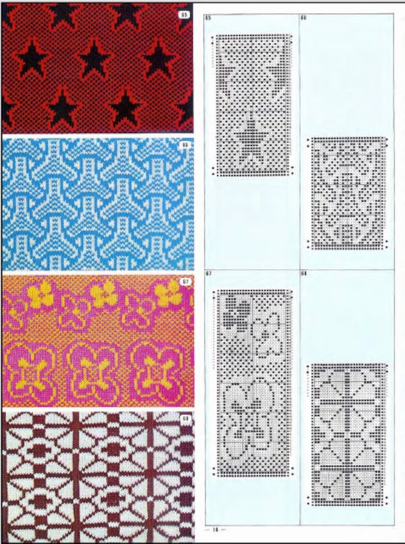 Fair Isle Knitting Machine Punch Cards, 20 Patterns (digital) - Etsy