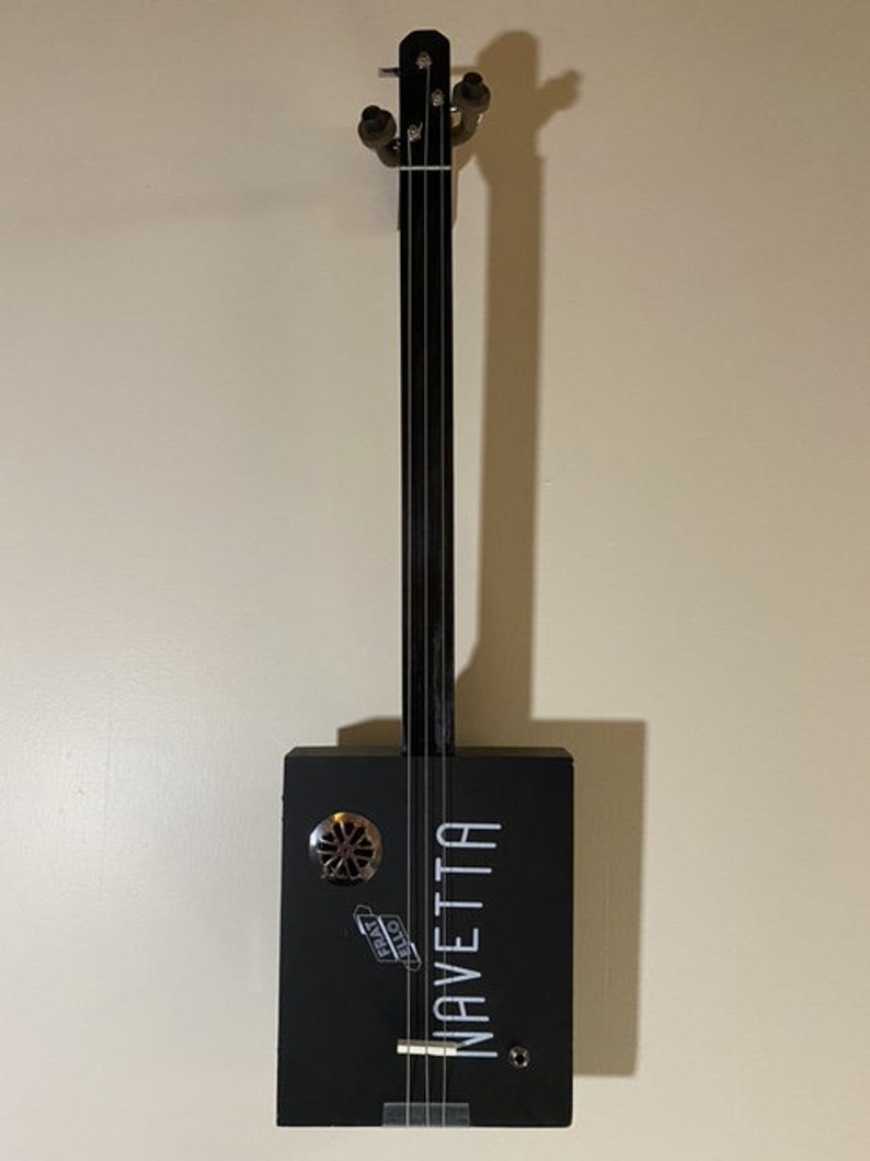 Cigar Box Guitar Black Navetta image 4