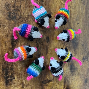 Pride Opossum Amigurumi