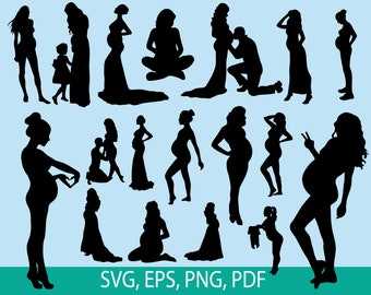 Download Pregnant Silhouette Etsy