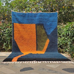 Custom Moroccan rug, Area rugs for living room, Beniourain rug, Moroccan shag rug, Berber rug, Morrocan rug, Colorful Rug, Teppich, Boho rug