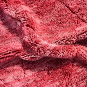 Moroccan rug Red, Beni Mrirt rug, Berber Carpet, Morrocan rug, Soft rug, Striped red rug, Wool rug Red, Teppich Marroko, Premium quality rug