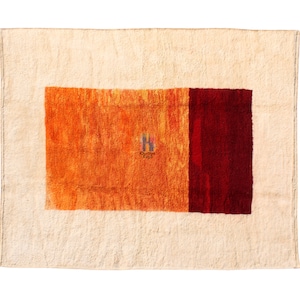 Moroccan rug berber, wool rug hand knotted, berber rug, rugs for living room orange, moroccan rug orange, teppich wolle, Beni Mrirt rug, rug