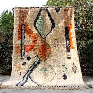 Custom Moroccan rug, Area rugs for living room, Beniourain rug, Moroccan shag rug, Berber rug, Morrocan rug, Colorful Rug, Teppich, Boho rug