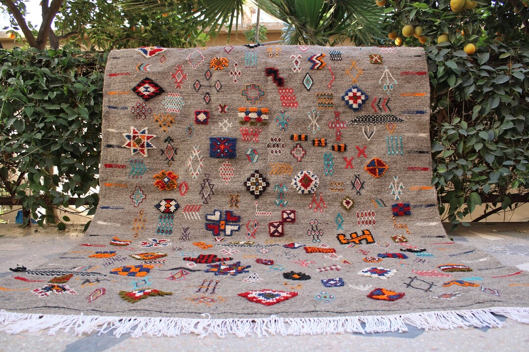 Moroccan Rug Gray, Rugs, Berber Rug, Morrocan Rug, Rugs for Living Room ...