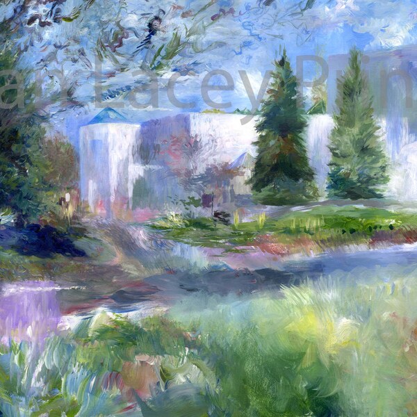 Canvas Print / "Paisley Park Landscape" from Original Dan Lacey Painting
