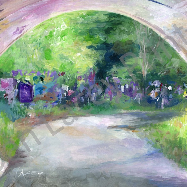 Canvas Print / "Lake Ann Tunnel" from Original Dan Lacey Painting