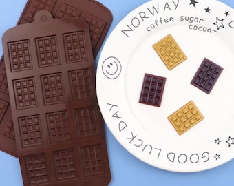 Chocolate bar mold | Etsy Chocolate Biscuit Bar Pillow Case