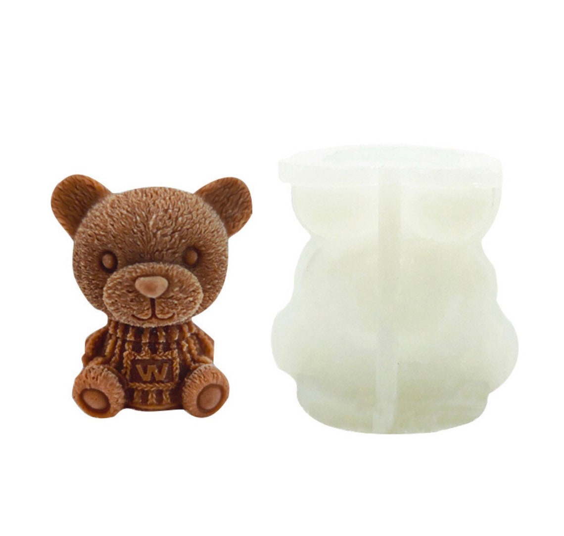 3D Teddy Bear Mold Silicone Animal Mold Soap Candle Mold Etsy