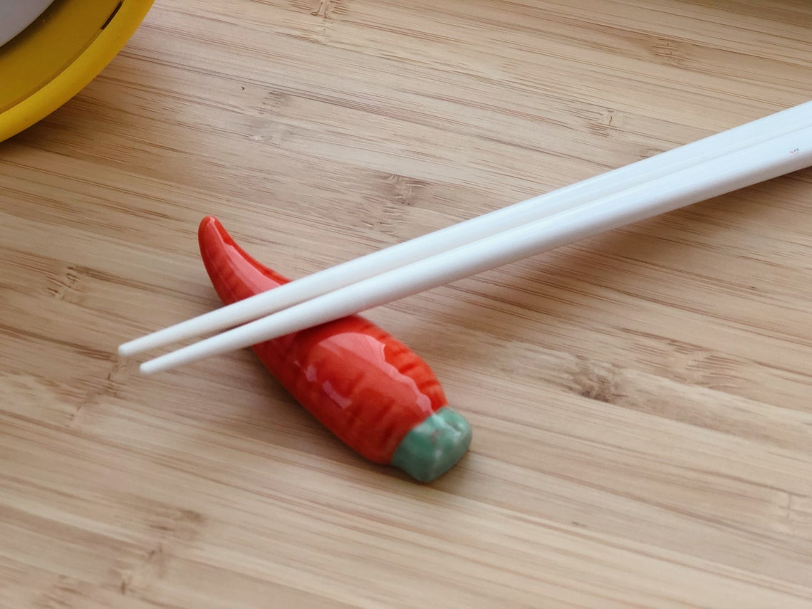 2x Cute Vegetable Chopstick Rest Novelty Lovely Kawaii Gift Etsy