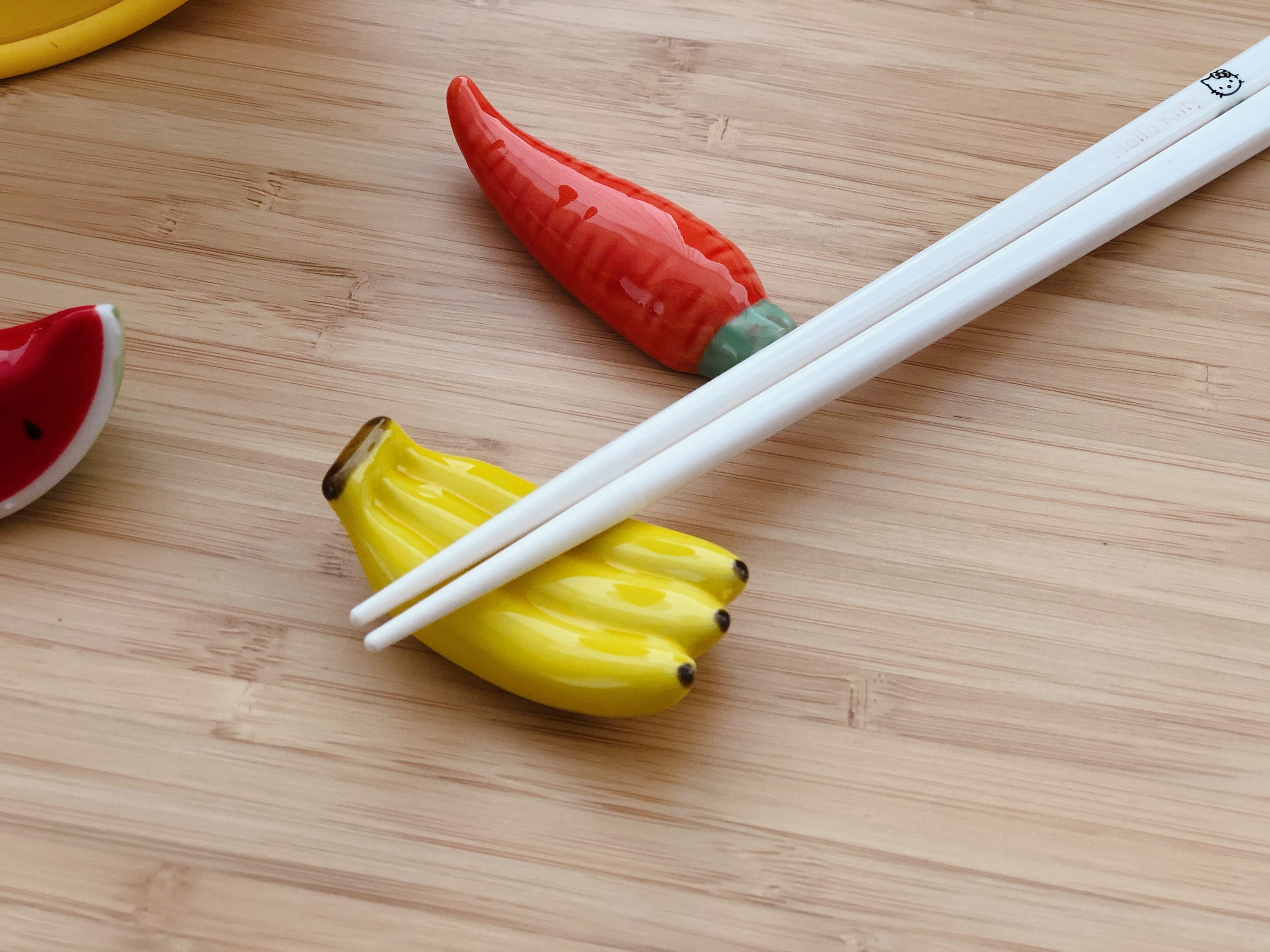 2x Cute Vegetable Chopstick Rest Novelty Lovely Kawaii Gift Etsy