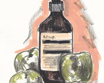 Aesop Skin Food- A4 Artist's Giclee A4 Print