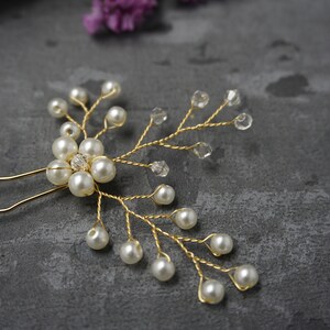 Braut Haarschmuck Mit Kristall & Perlen – Weinreben-Diadem Für Hochzeit, Abendparty & Brautjungfer (ca. 37 Cm, Handgefertigt)
