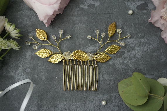 Braut Haarkamm Mit Strass & Kristallen - Großer Haarschmuck Für Hochzeit & Besondere Anlässe