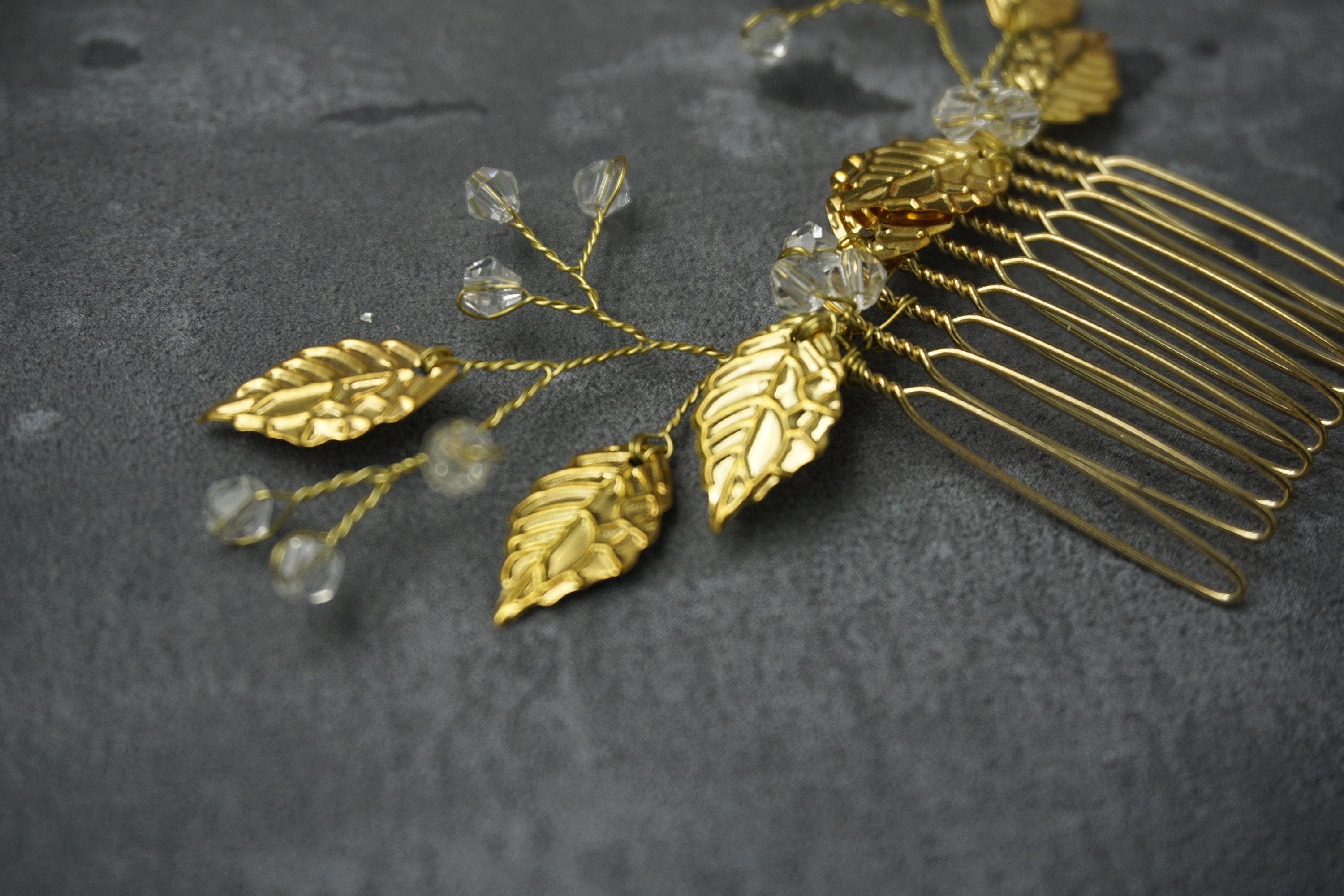 Pettine Per Capelli Placcato Oro - Italia