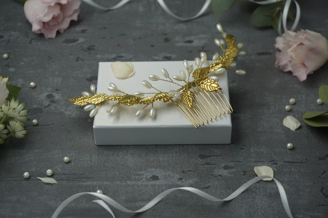 Teyglen Blattperlen-Stirnband – Handgefertigter Haarschmuck Für Hochzeit & Feiern
