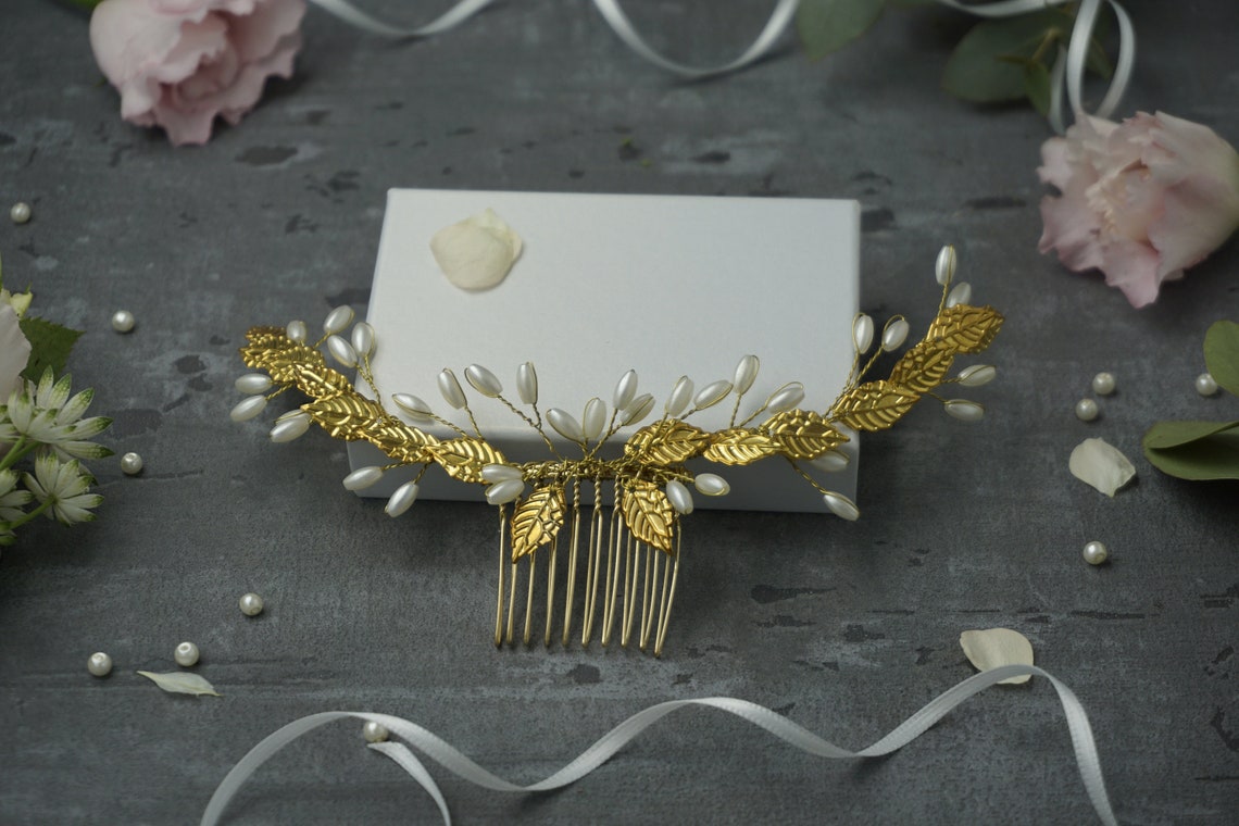 Teyglen Blattperlen-Stirnband – Handgefertigter Haarschmuck Für Hochzeit & Feiern