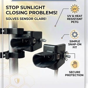 2x Sun Shield Liftmaster Chamberlain Garage Door Sensor Fix | Garage Door Sensor Sun Shield | Fix for Garage Won't Close in Sunlight