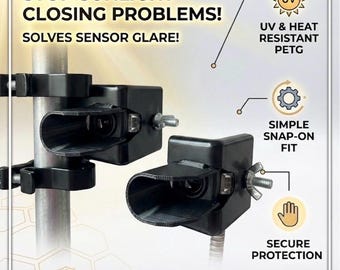 2x Sun Shield Liftmaster Chamberlain Garage Door Sensor Fix | Garage Door Sensor Sun Shield | Fix for Garage Won't Close in Sunlight