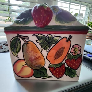 Vintage ceramic napkin holder