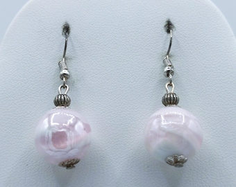 Pink Pearl Earrings