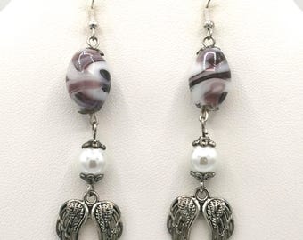 Angel Wing Dangle Earrings