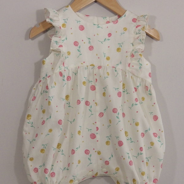 combinaison short bébé fille