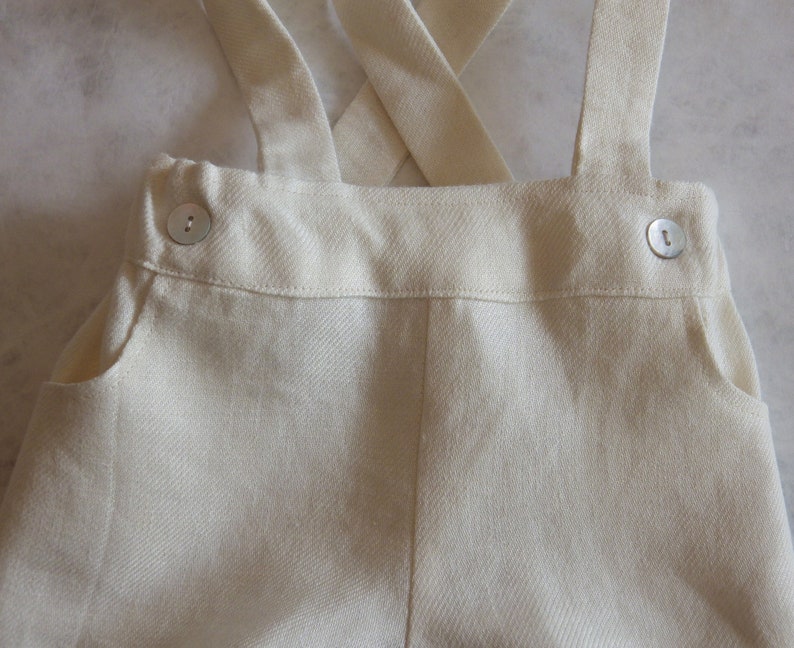 Baby boy's linen ceremony set. image 8