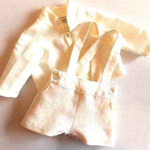 Baby boy's linen ceremony set. image 1