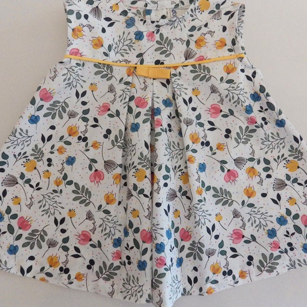 robe d'été sans manche bébé fille