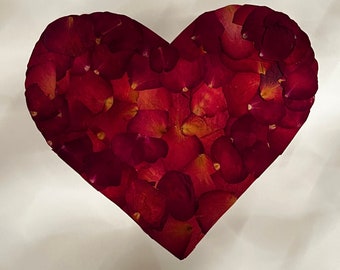 Full Heart Handmade Pressed Flower Art 16"x 20” Beautiful Unique Art For Home or Gift for Any Occassion