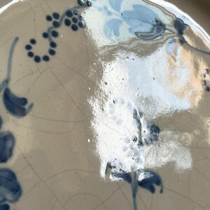 Antique French 18th Century Plate, White-Glazed Brindille Hand Paint Decoration image 13