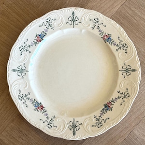 France Antique Terre de Fer Longchamp SAPHO Series Main Plate 26cm French Vintage