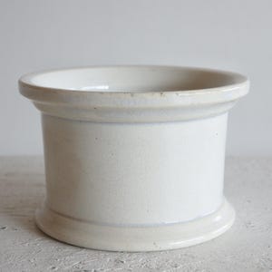 France Antique Creil et Montereau White Pâté Pot Terrine French Vintage