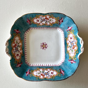 English Antique Minton styled pastry tray T.C.BROWN - Westhead More & et Co British Vintage #1or#2