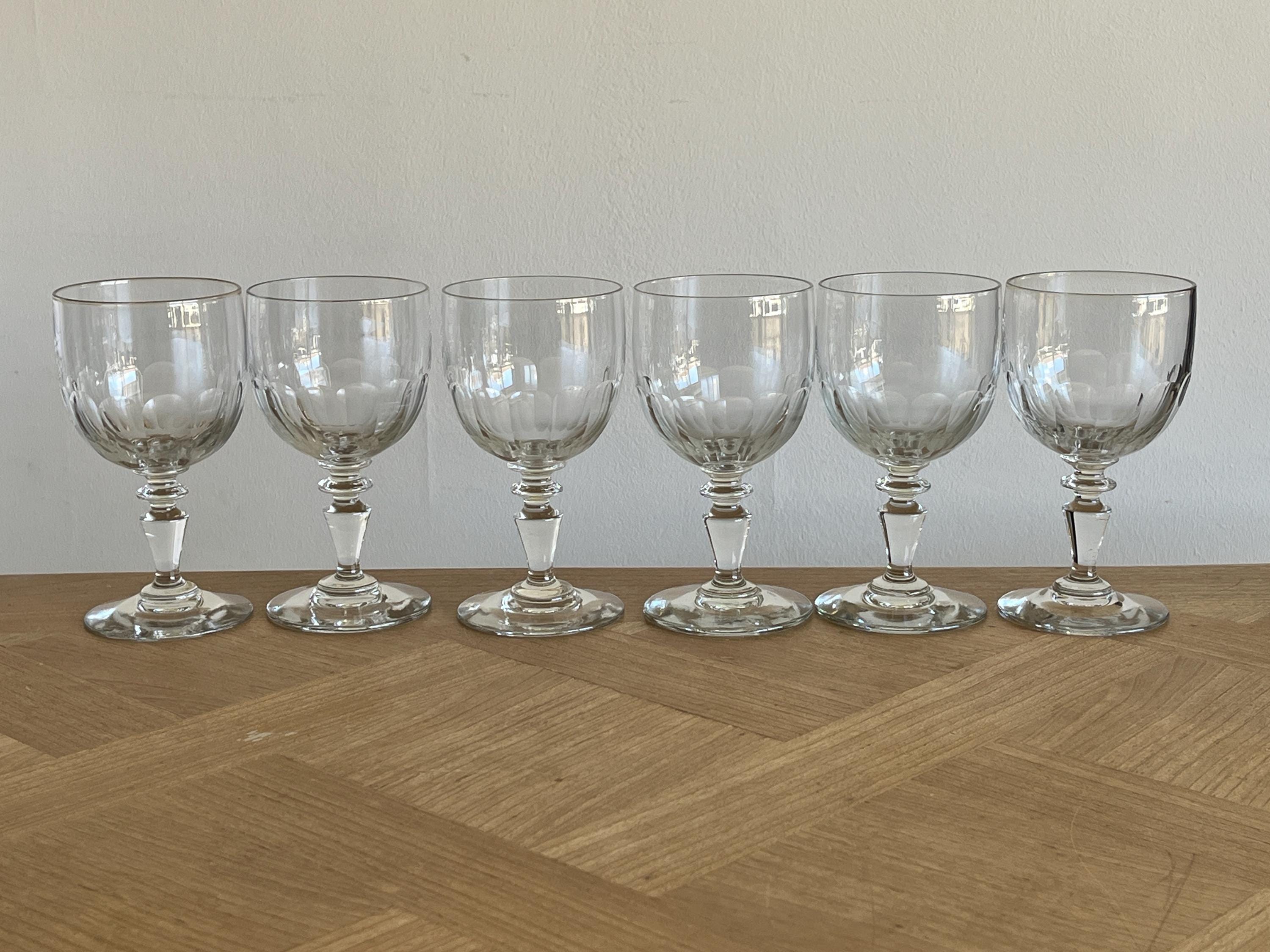 ビンテージ フランス ワイングラス ビストロ 5個セット