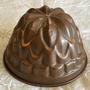 France Antique Copper mold Cake mould diametre 19cm French Vintage Moule a gâteaux