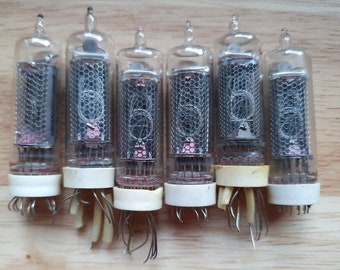 Lot de 6 tubes Nixie IN-16. Testé. Pour horloge Nixie