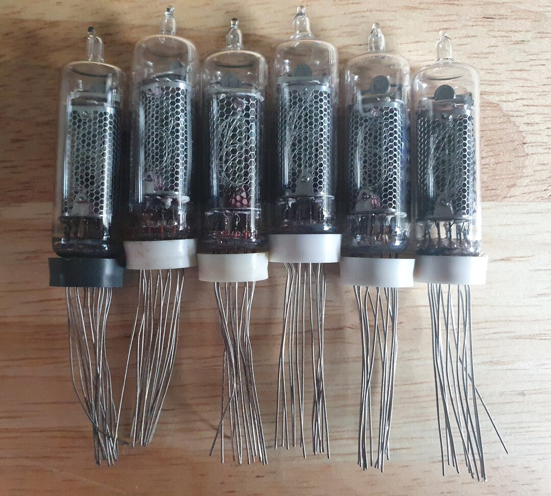 Lot of 6 IN16 Nixie Tubes. NOS. Tested. for Nixie Clock Etsy