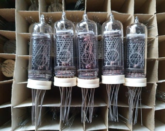 Lot of 5 x IN14 Nixie tubes. NOS. Tested