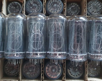 Lot de 6 tubes Nixie IN18. Testé. NSA.