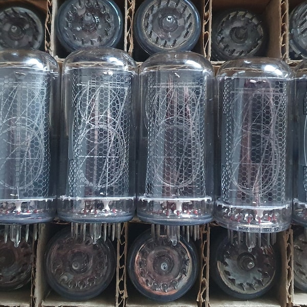Lot of 6 x IN18 Nixie tubes.  Tested. NOS.