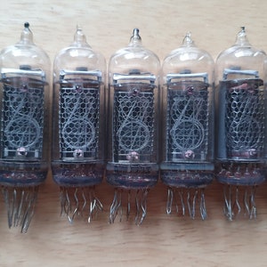 Lot of 8 x IN14 Nixie tubes. Used. Tested. Same production year. image 1