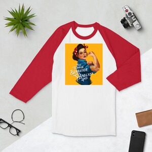 Female Behavior Analyst - Punk Rock Girl - ABA Verhaltensanalyse 3/4 Ärmel Raglan Shirt