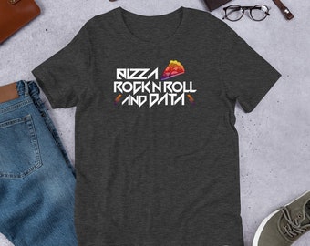 Pizza, Rock n Roll, and Data - ABA Short-Sleeve Unisex T-Shirt
