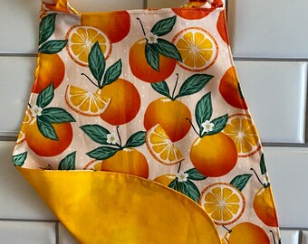 Toddler Apron - Fruit -Montessori, Reggio, Waldorf