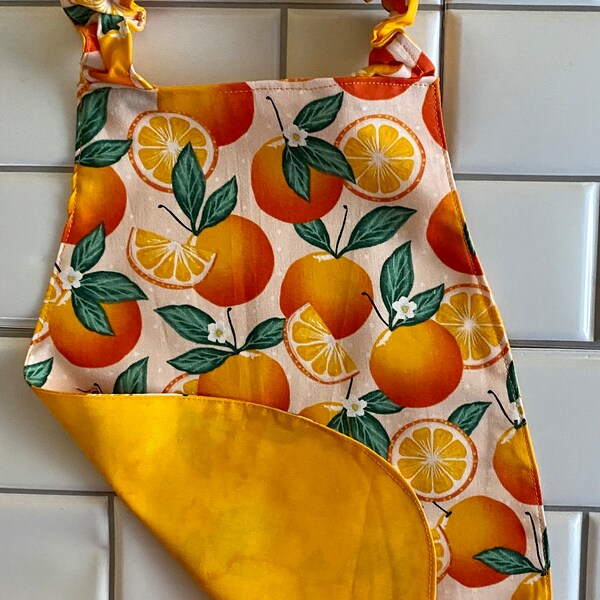 Toddler Apron - Fruit -Montessori, Reggio, Waldorf