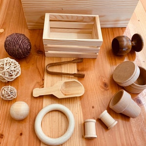 Loose Parts Discovery Box - Treasure Box for Reggio Emilia, Waldorf, Montessori
